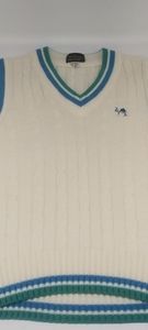 v neck vintage tennis sweater WILSON